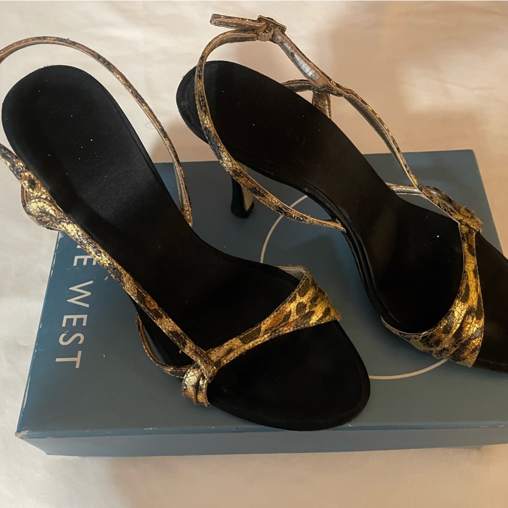 Nine West Beautiful Gold Heels